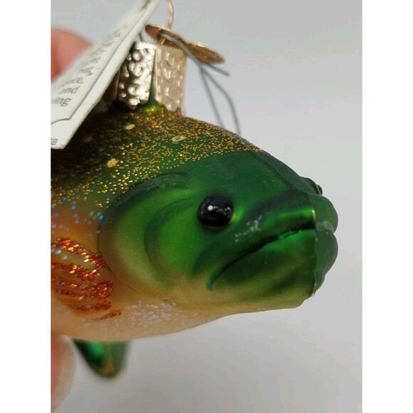 Old World Christmas Glass Ornament Rainbow Trout Multi-colored - Picture 2 of 9
